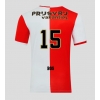 Feyenoord Jordan Bos #15 Domaci Dres 2025-26 Kratak Rukav